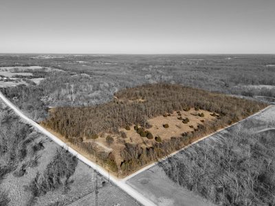 Unimproved rural real estate with grey outline
